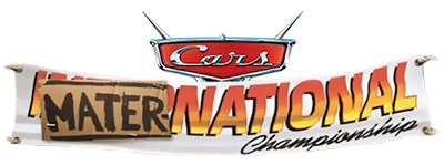 Cars Mater-National Championship title screen for Playstation 2